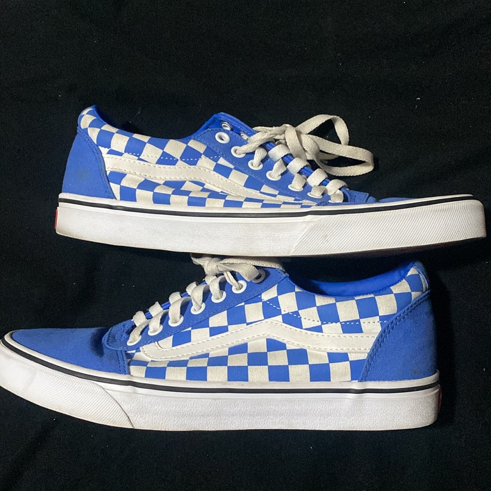 Classic blue & white checkered vans - Picture 3 of 6